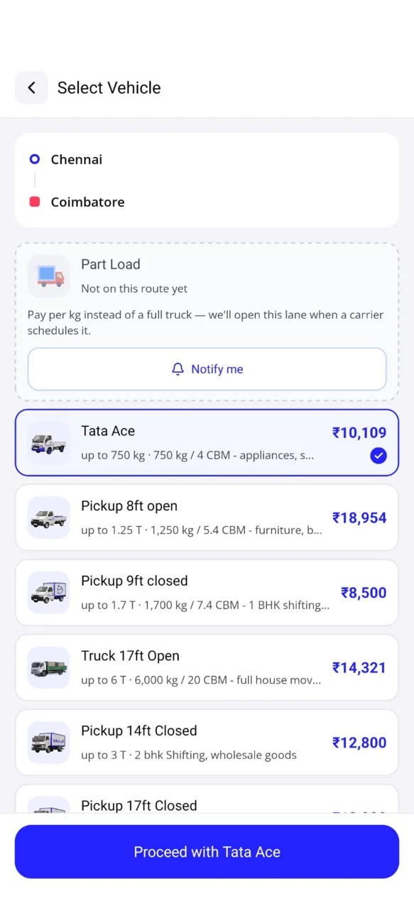 Choose a truck and compare vehicle prices in Kuruier